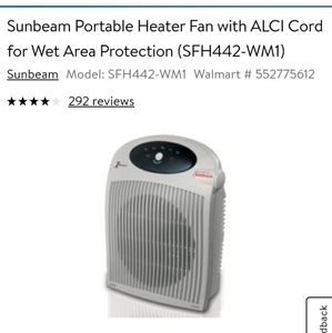 Sunbeam one touch heater